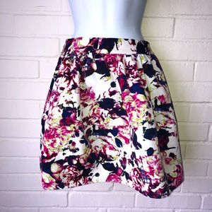 Express floral skirt